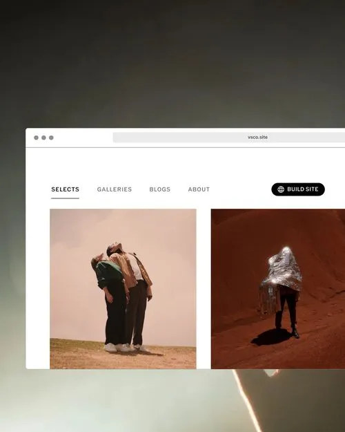 VSCO Sites - photography website maker
