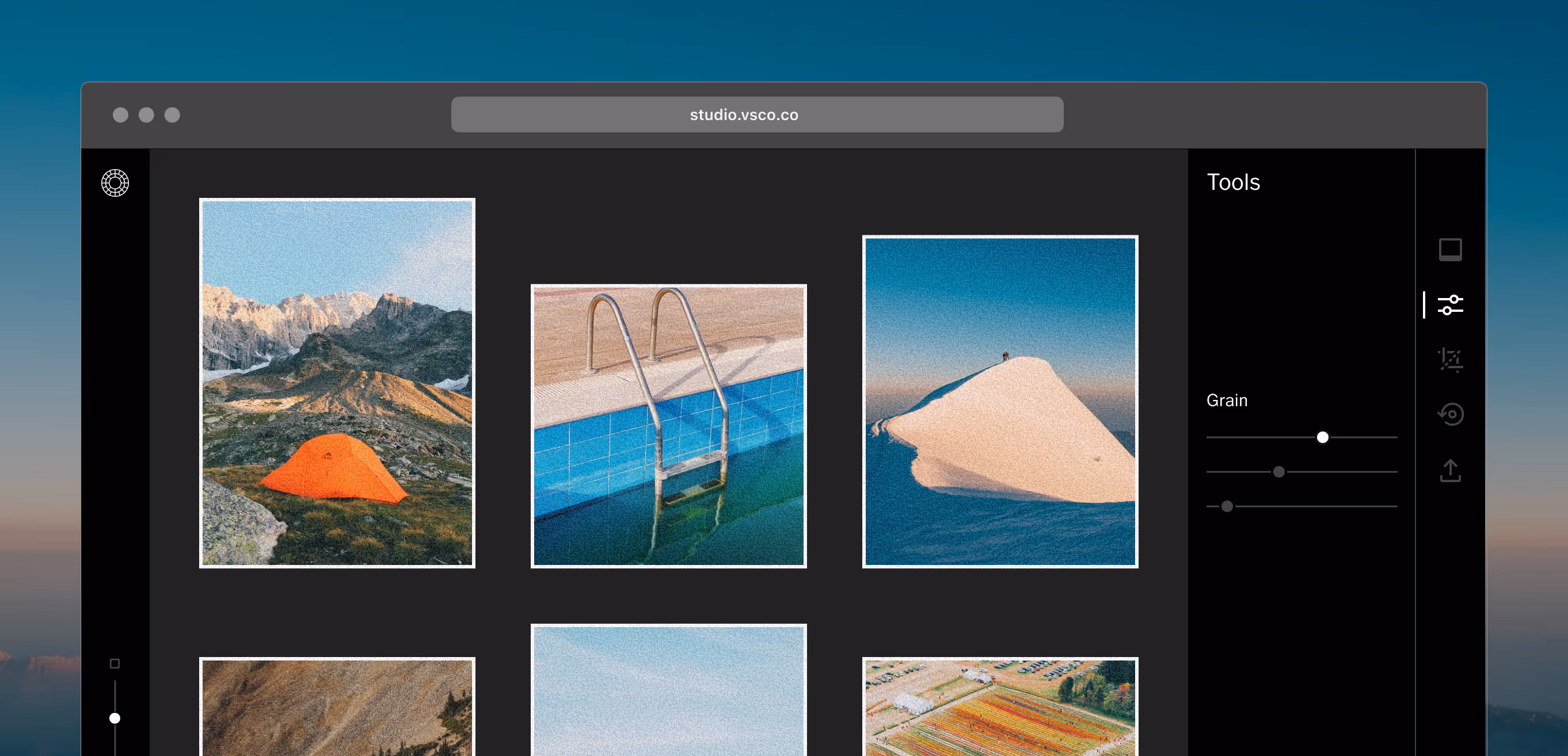 Bulk grain photo editor