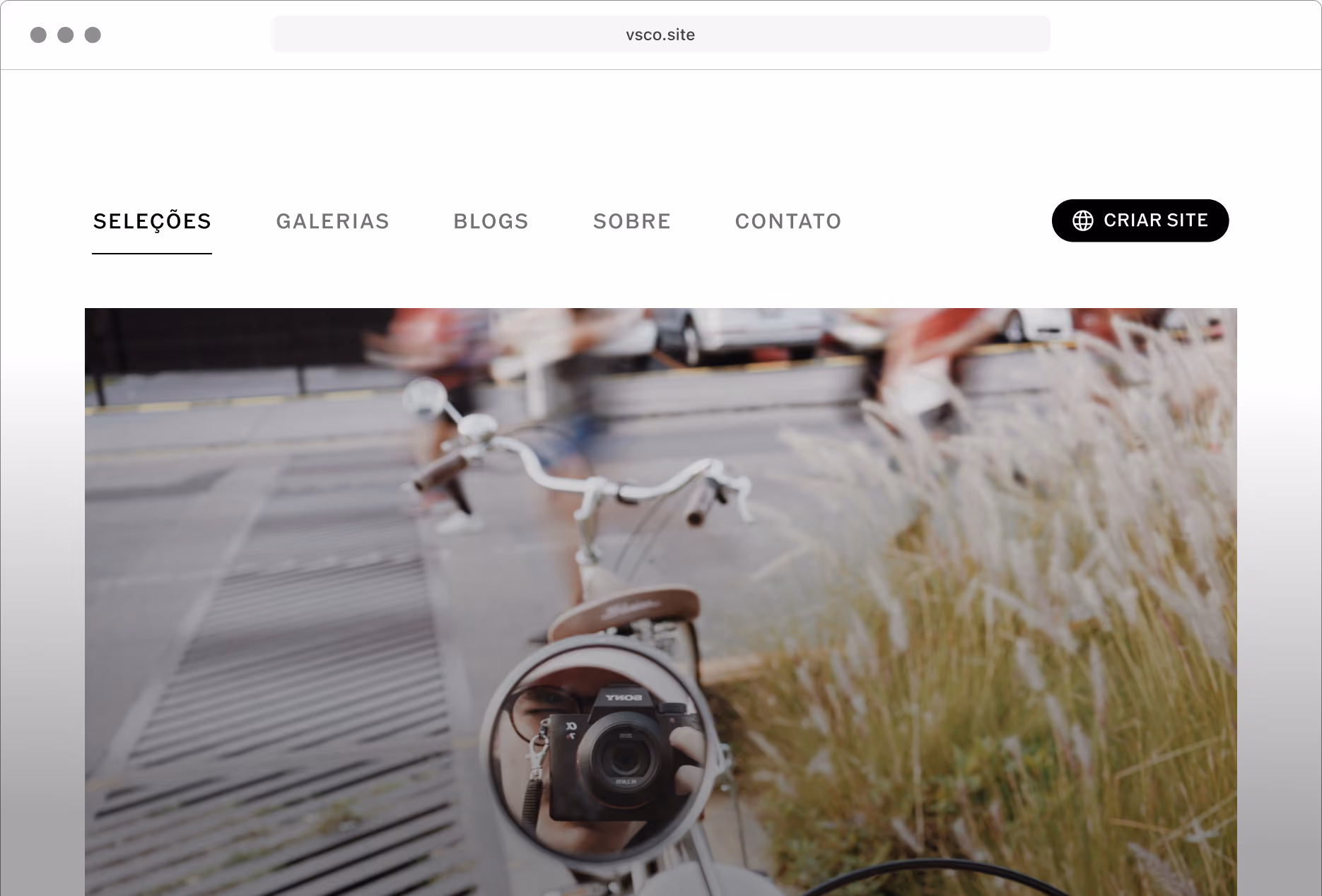 VSCO Sites - site de fotografia