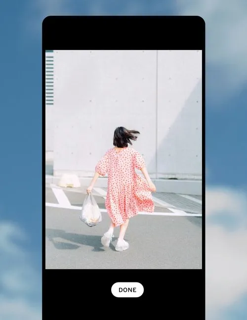 Objects removed from image background in AI Lab with VSCO