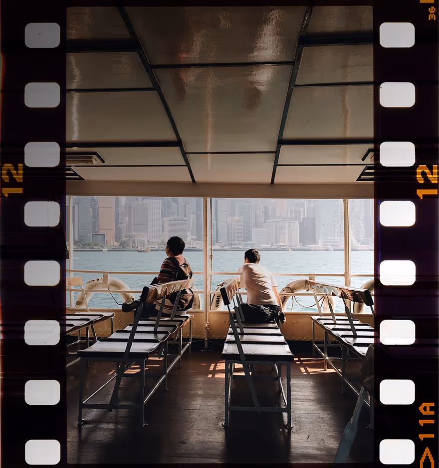 Film borders with sprocket holes