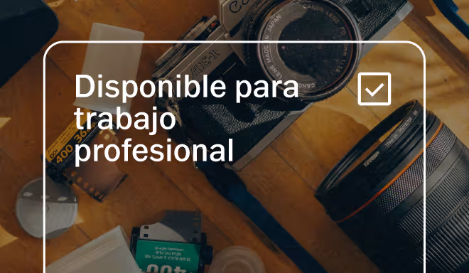 Disponible para
trabajo profesional