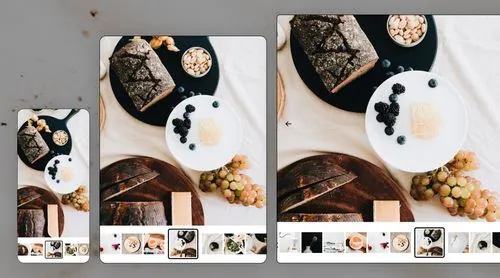 Client galleries viewable on every device - showing mobile, tablet, and desktop views
