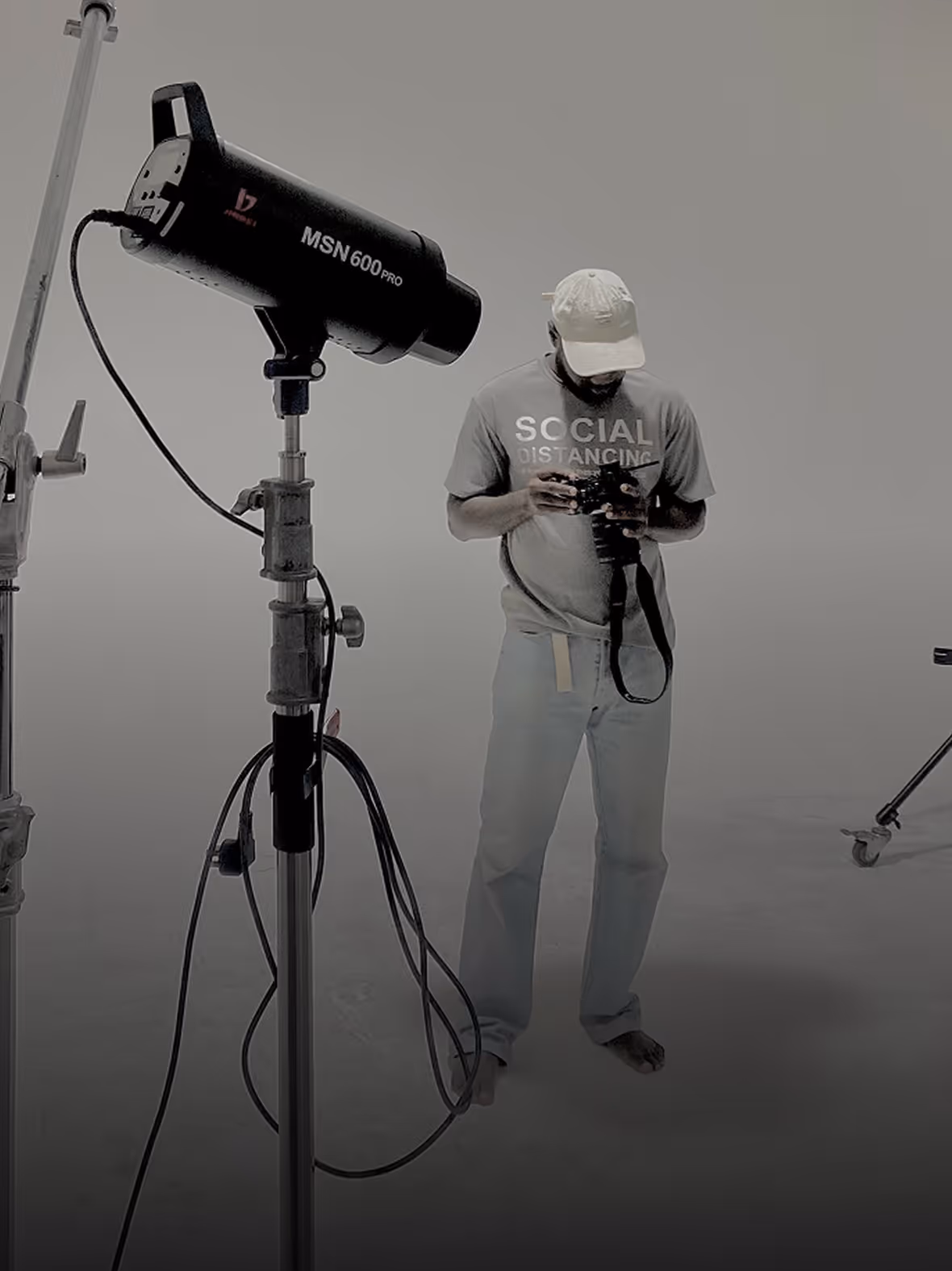 Photographer Piesie Agyemang-Nkansah in studio