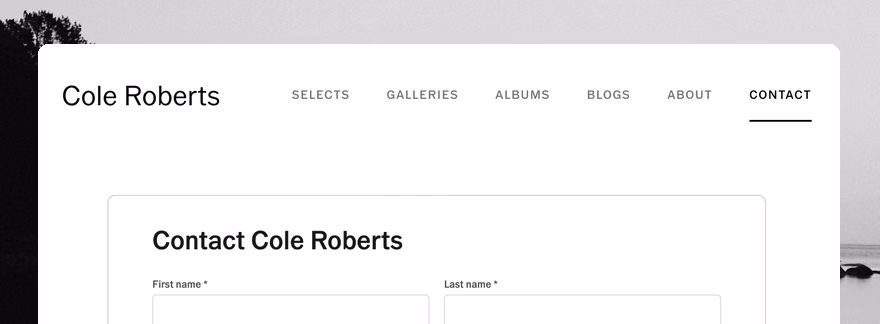 Cole Roberts photography portfolio