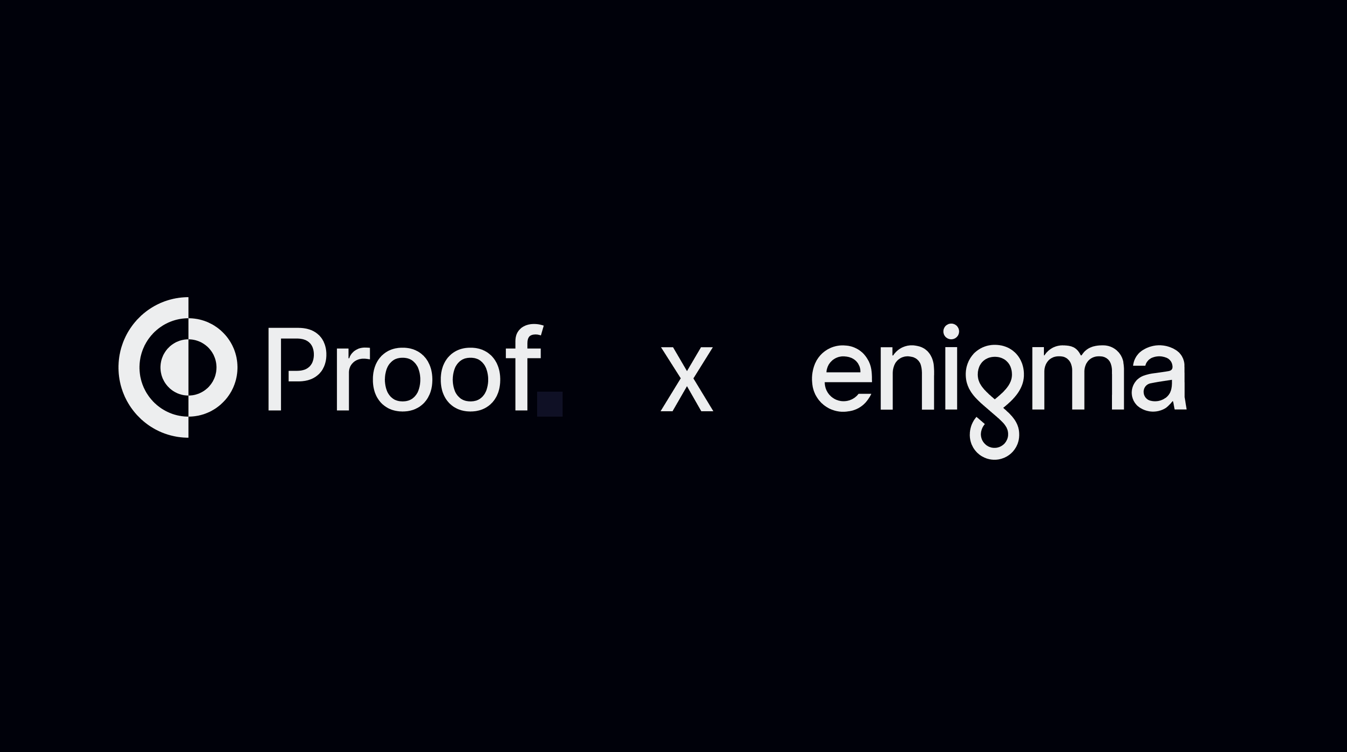 Proof and Enigma logos