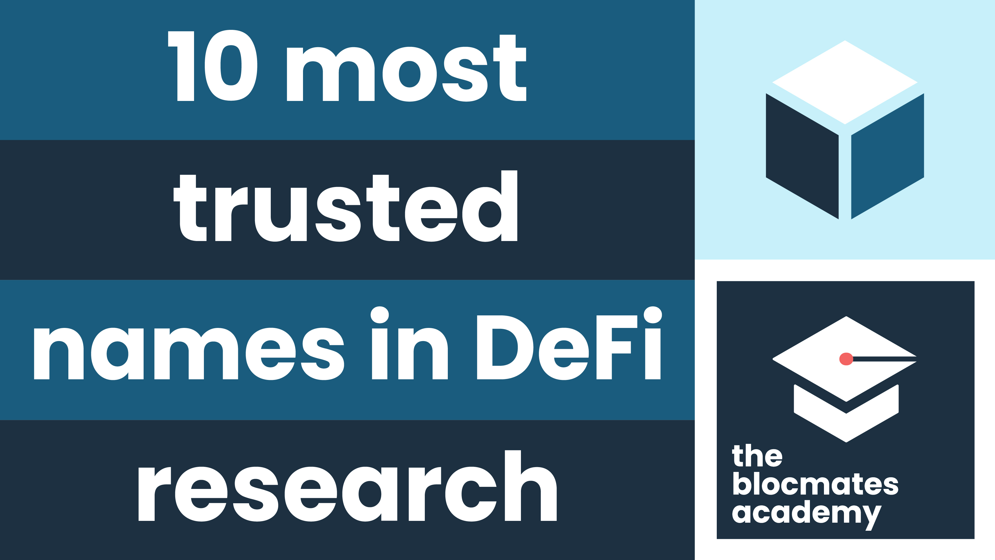 10 Most Trusted Names in DeFi Research