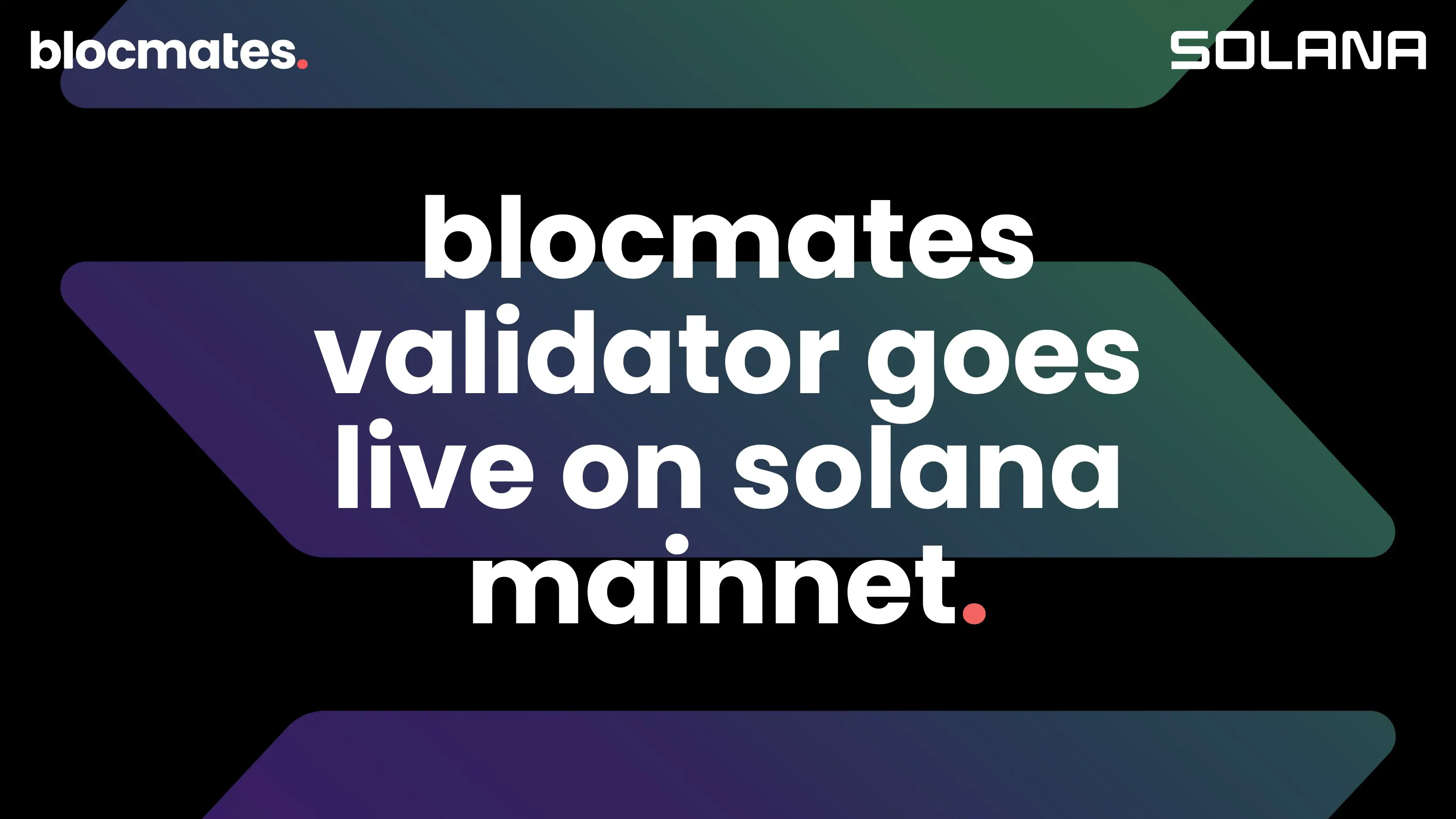 blocmates Validator Goes Live on Solana Mainnet