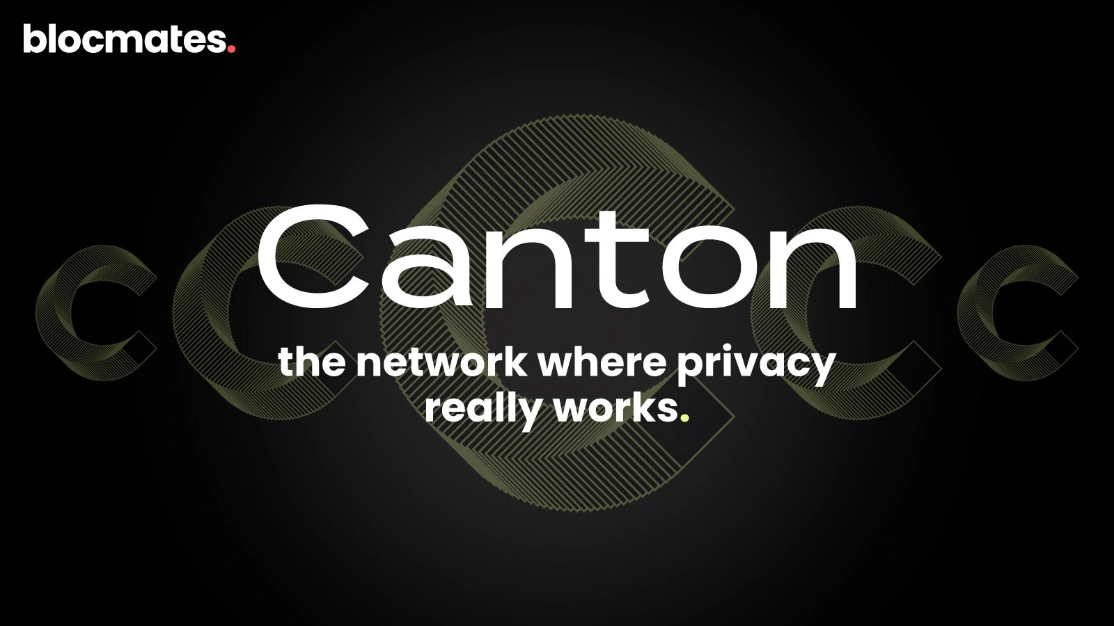 Canton: The Network Where Privacy Really Works