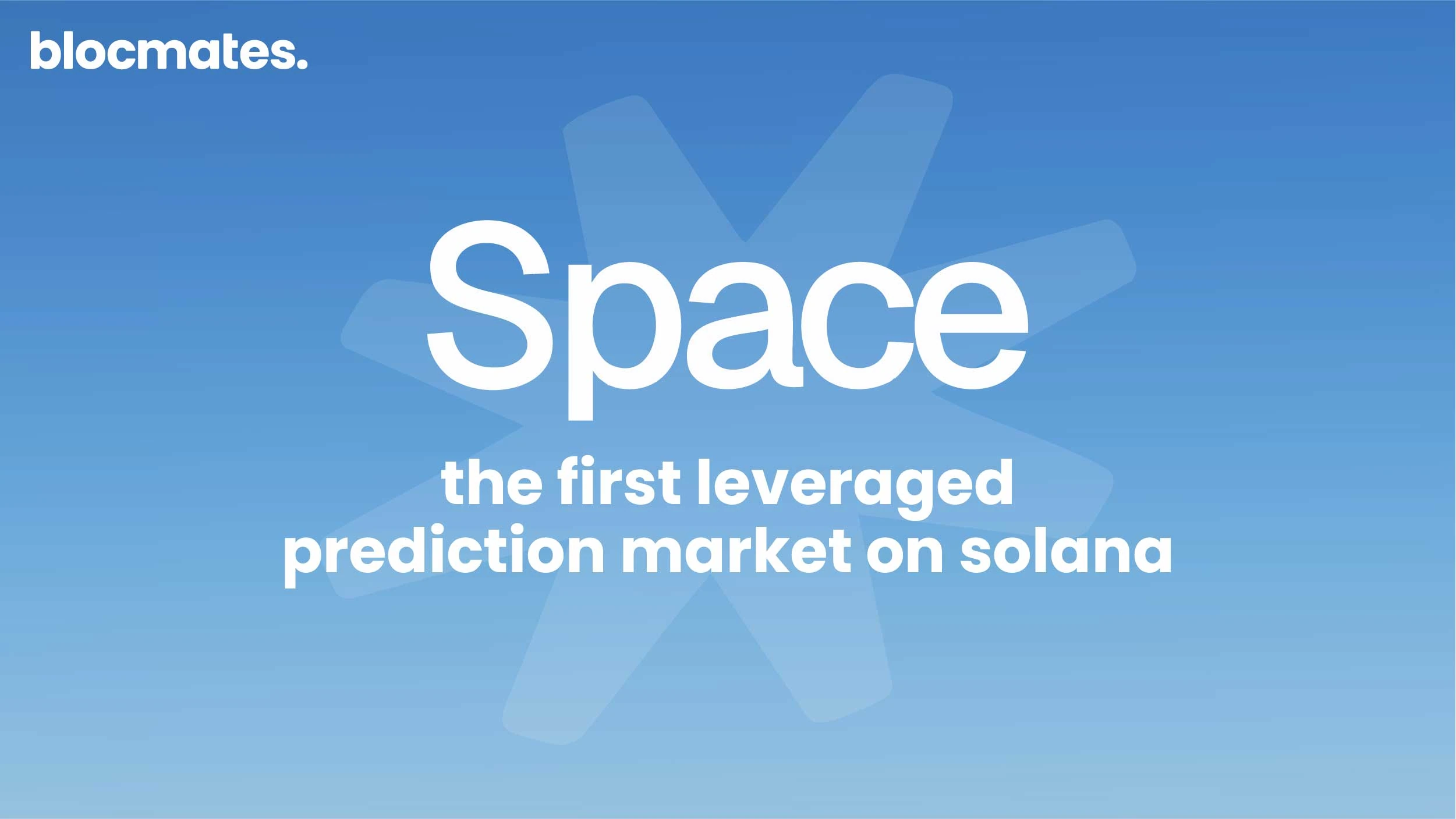 Space: The First Leveraged Prediction Market on Solana