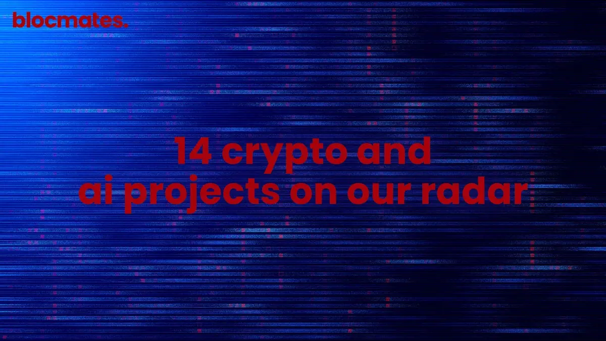 14 Crypto x AI Projects on Our Radar