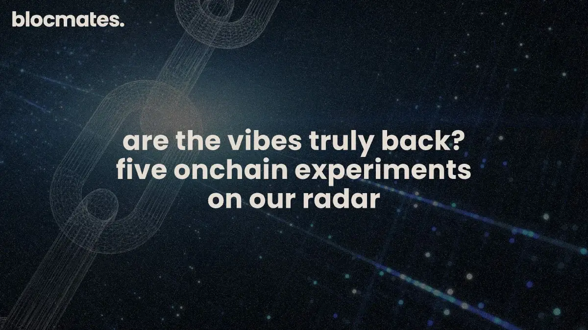 5 Onchain Experiments Putting Crypto Back on the Map