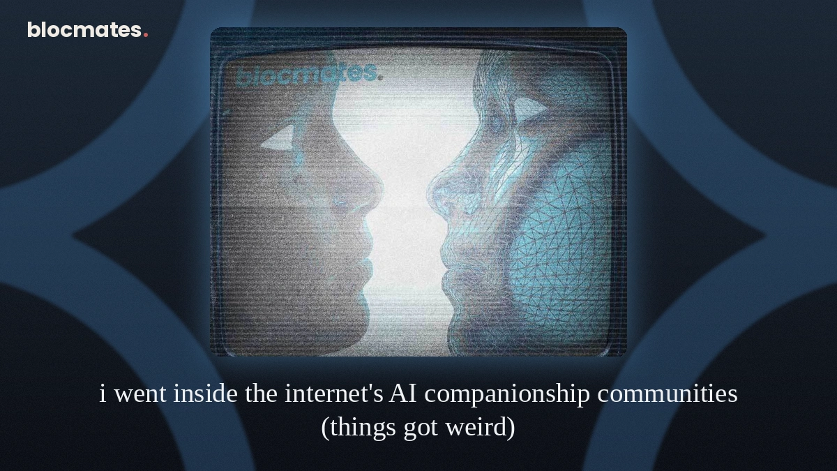 I Went Inside the Internet’s AI Companionship Communities (Things Got Weird) 