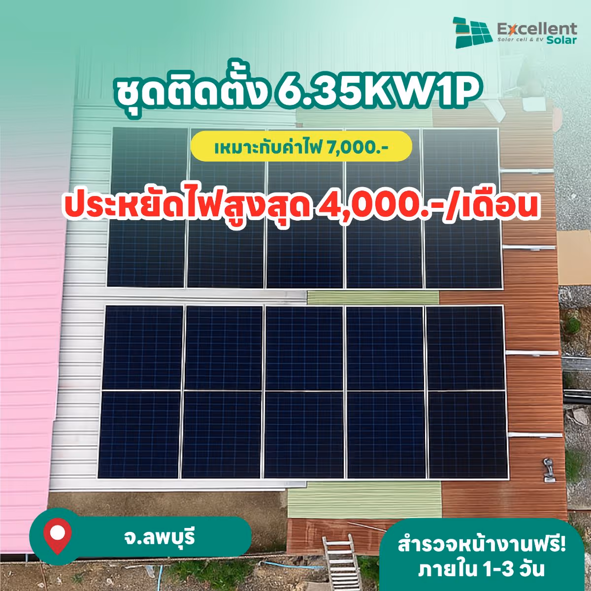 ติดแผงโซล่าเซลล์บนหลังคาบ้านราคา, ติดโซล่าเซลล์ บ้าน