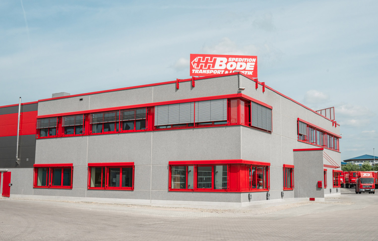 Innenansicht eines neuen Bürobaus