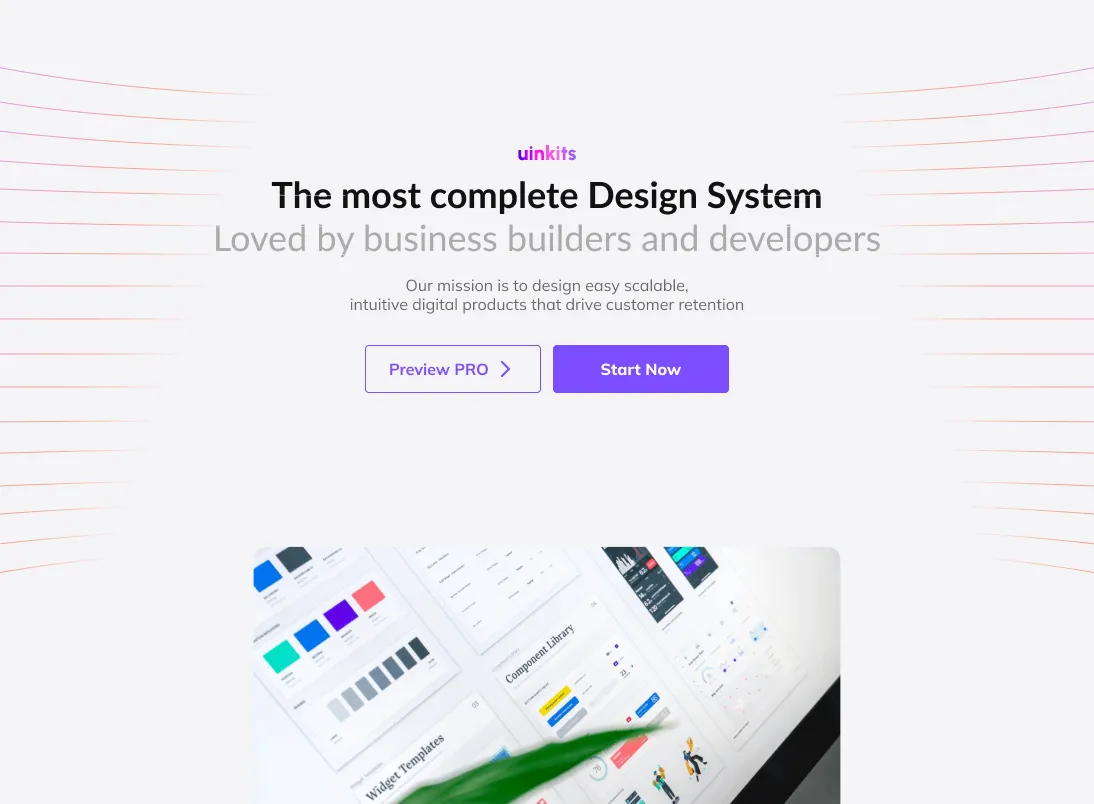 An image illustrating a Website Kit created by Uinkits System