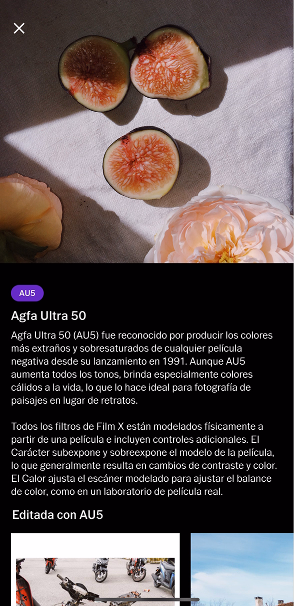 Filtro de película AU5