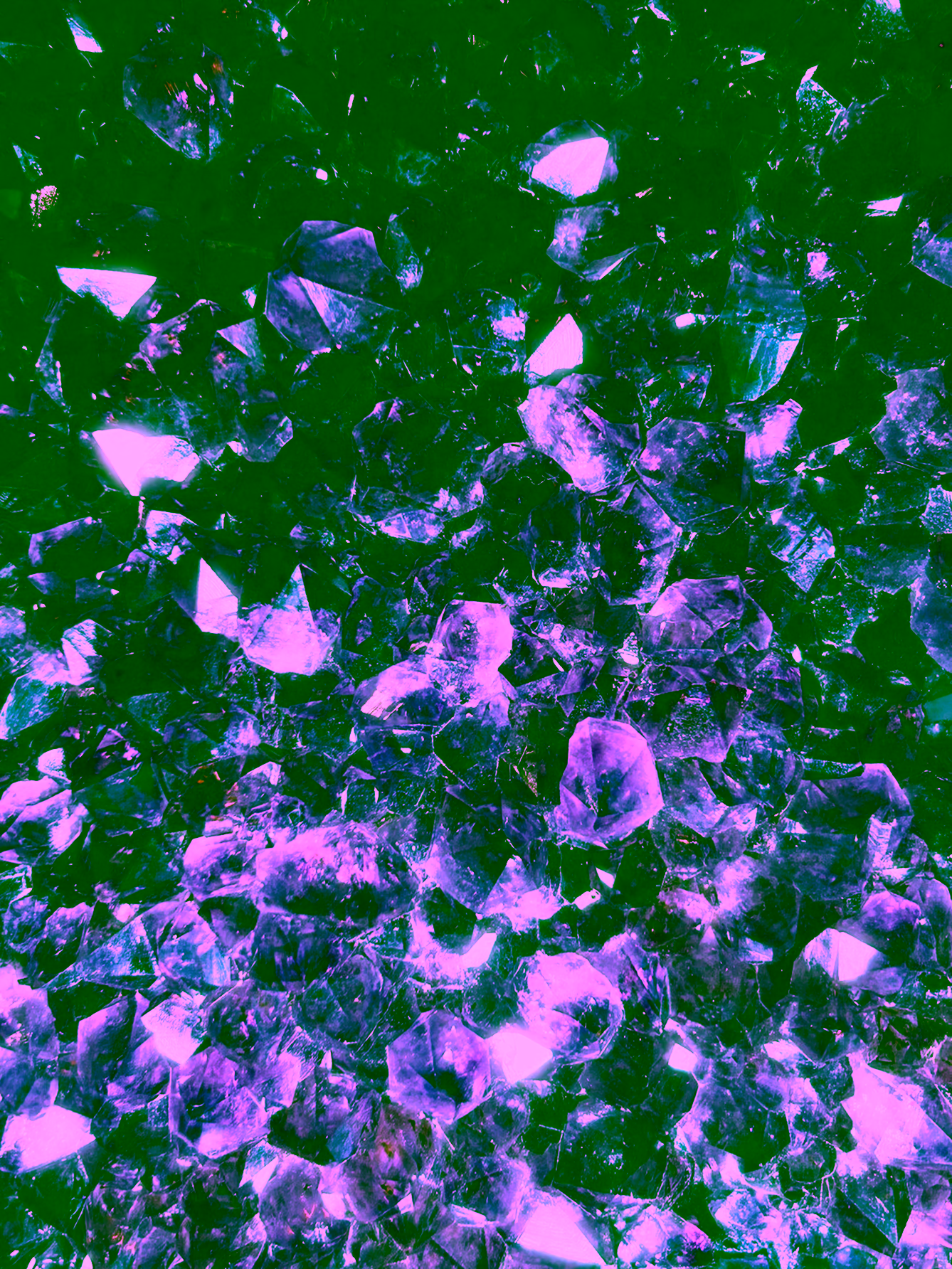 Purple crystals