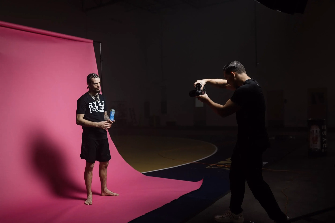 Commercial photoshoot set