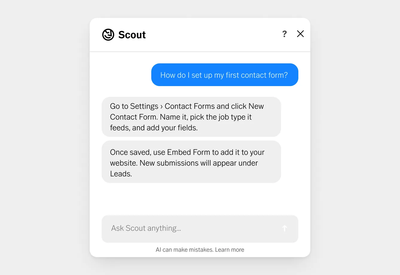 Scout, o assistente de IA do VSCO Workspace