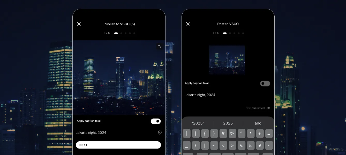 Workflow for publishing to VSCO Profile after editing in VSCO Studio Pro