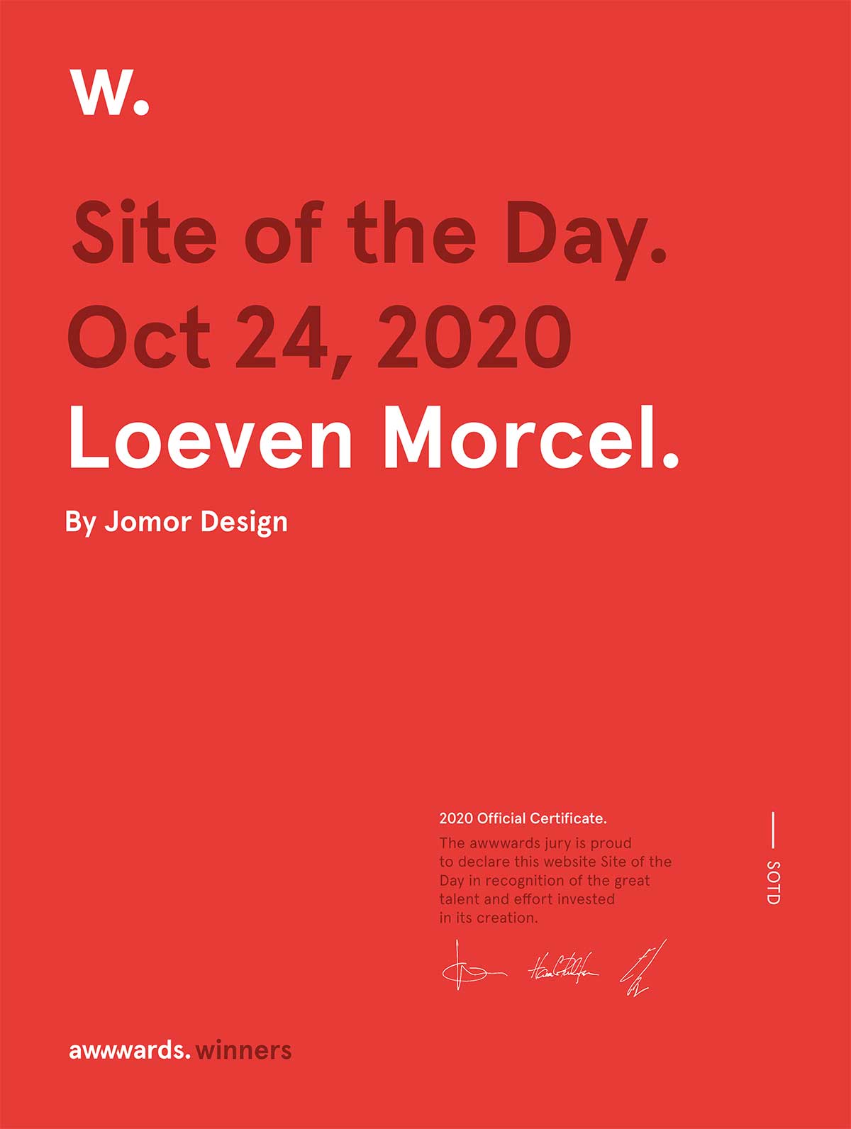 Loeven Morcel - SOTD