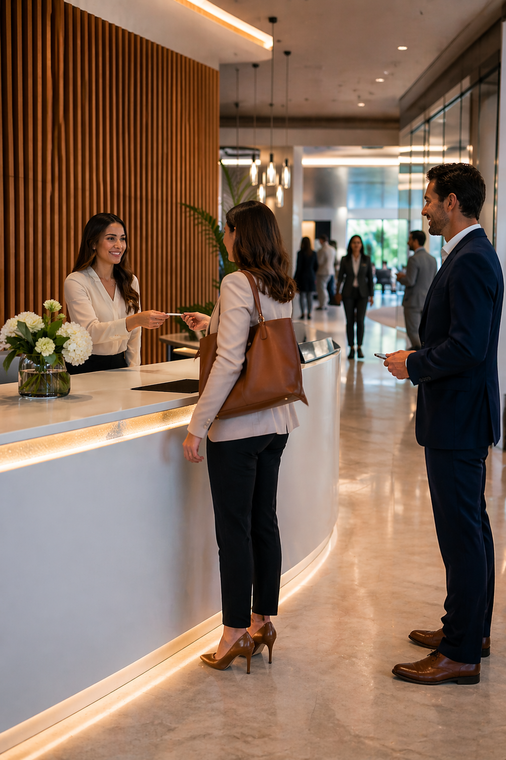 Deux collaborateurs qui discutent