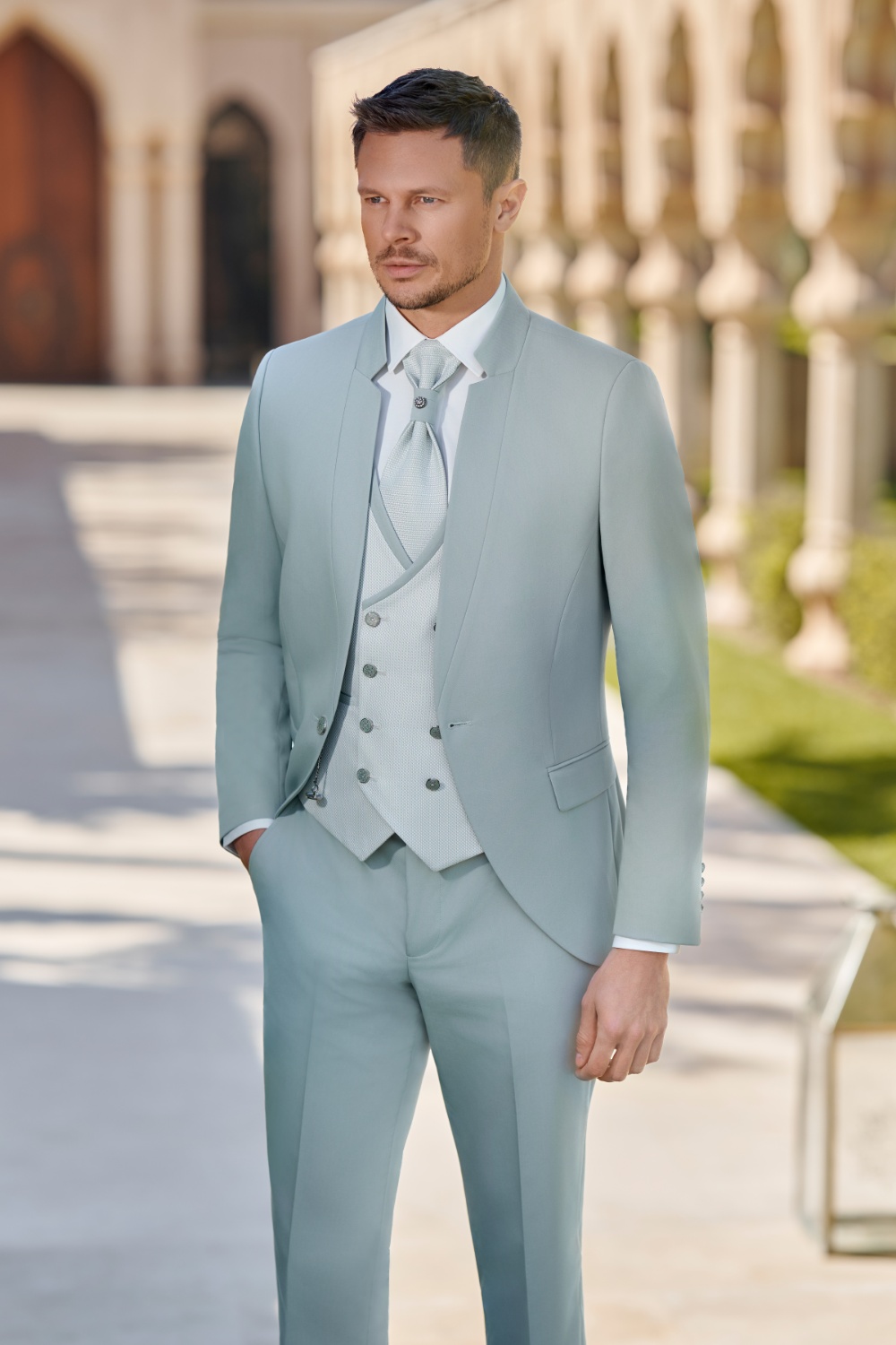 Costume Alicante Vert Sauge