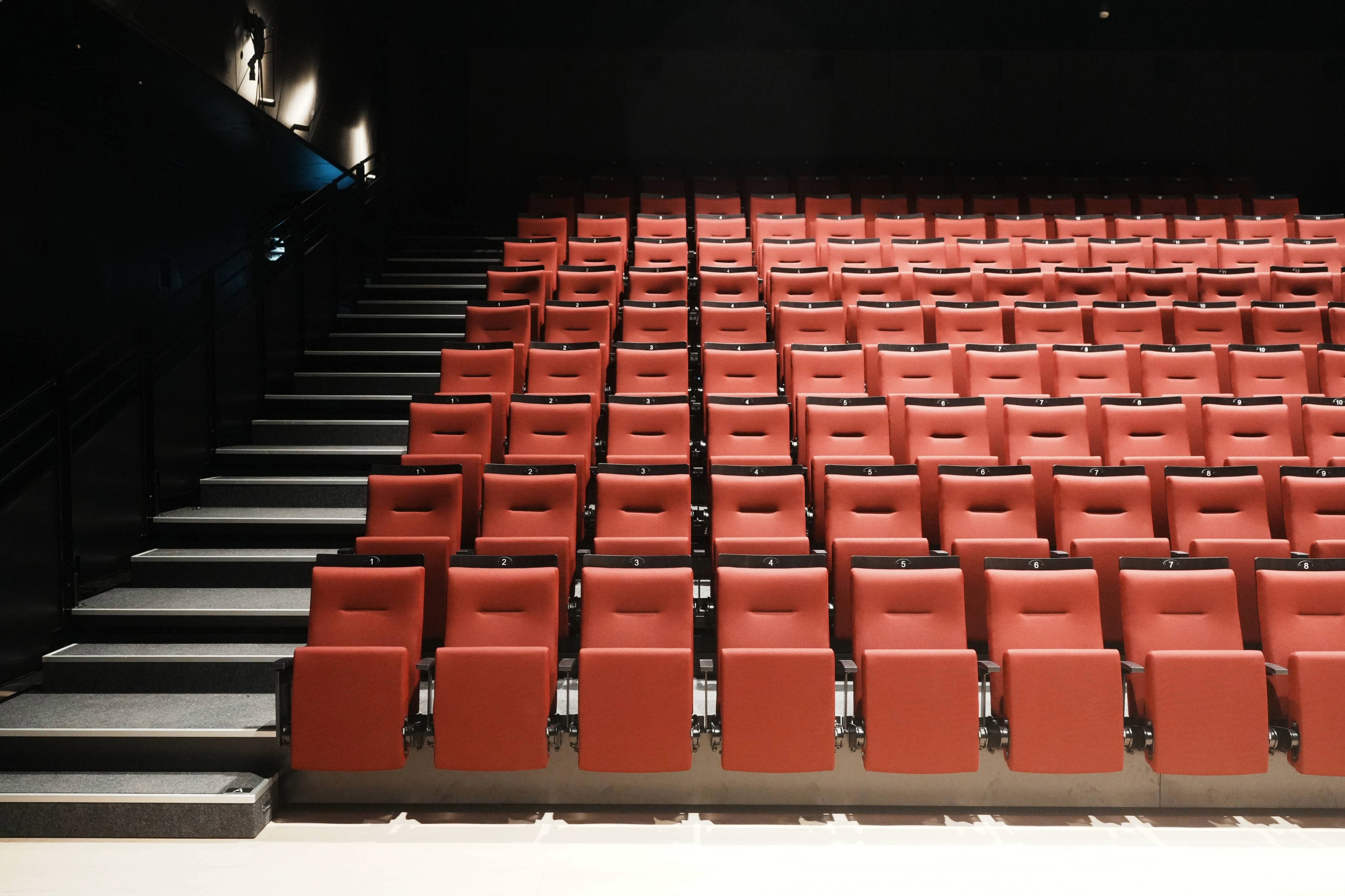A view of the seating at the CNT2 at The Croatian National Theatre