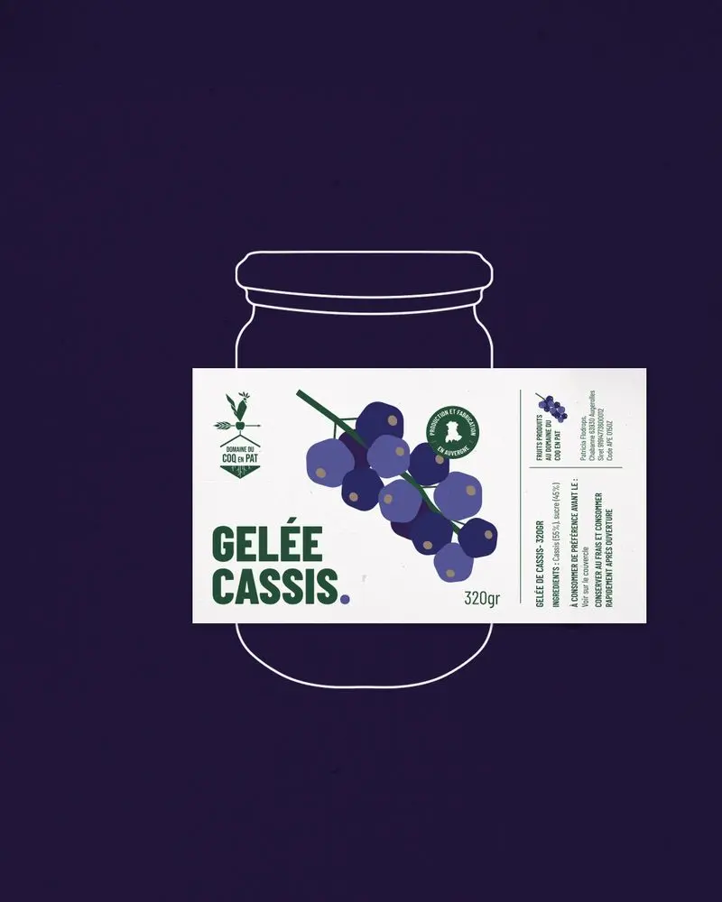 exemple étiquettes alimentaires design confitures
