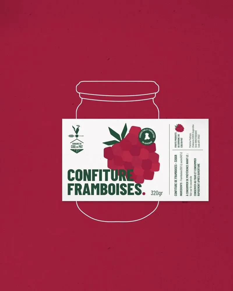 design étiquettes alimentaires confitures