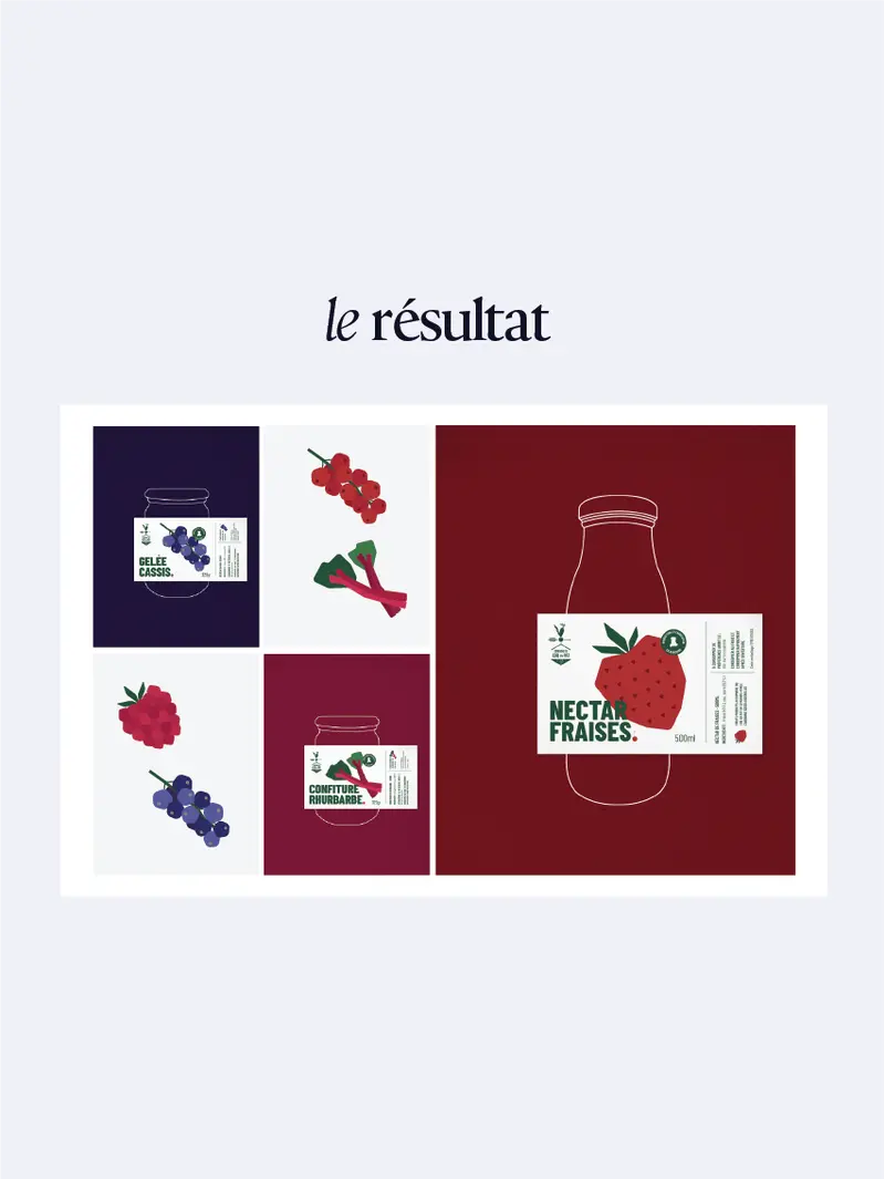 moodboard étiquettes alimentaires design confitures