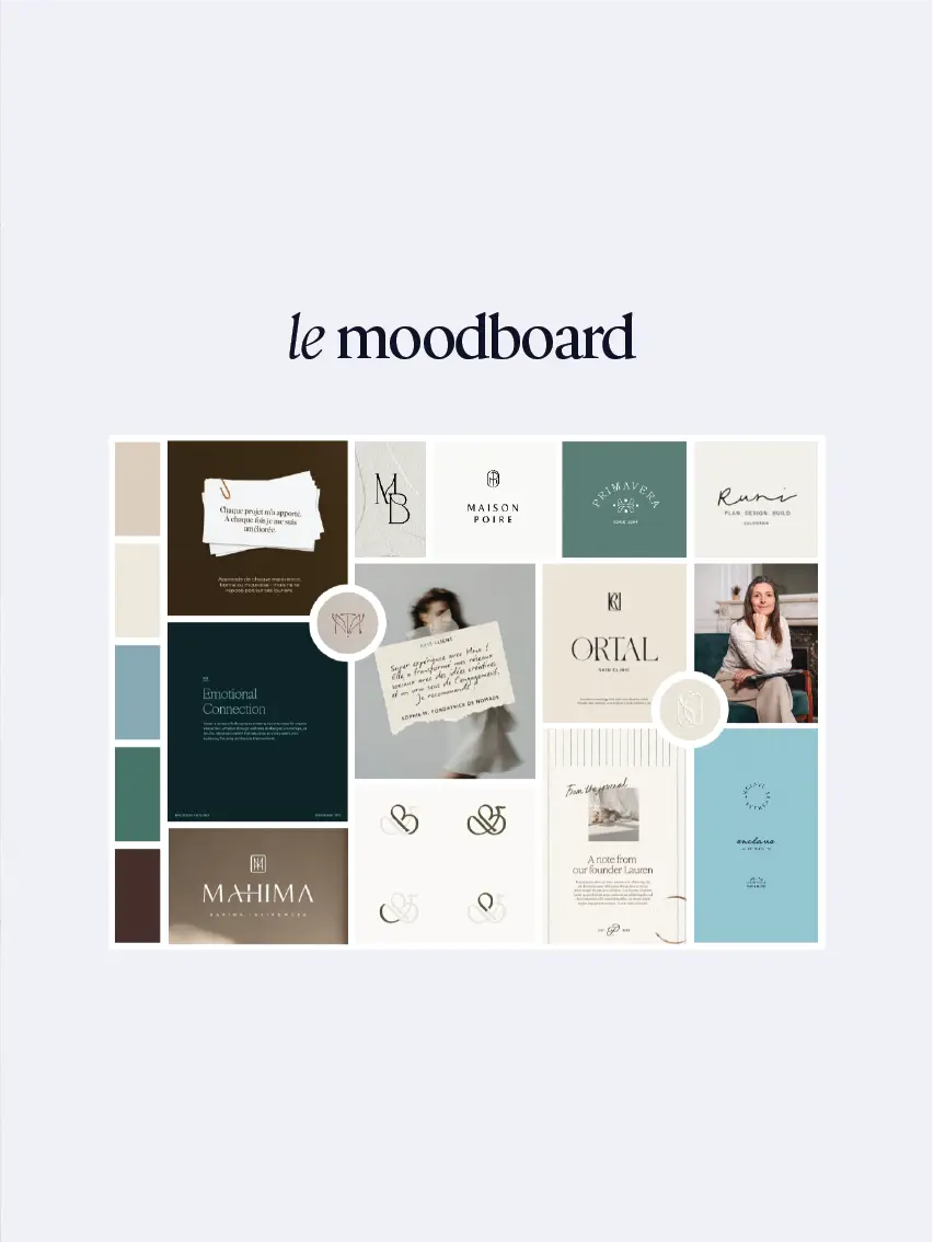 moodboard identité visuelle coach