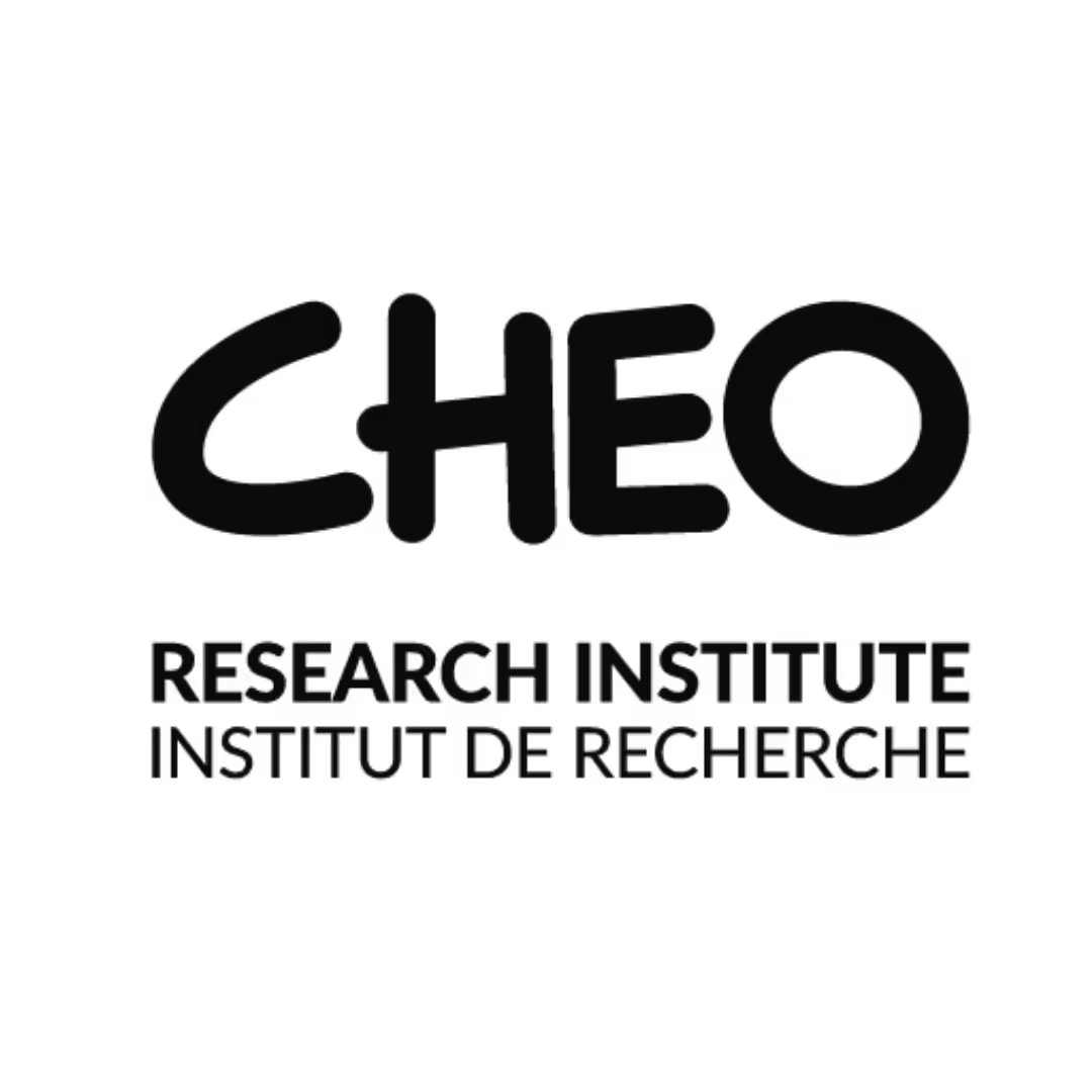 CHEO Research Institute logo with text in English and French.