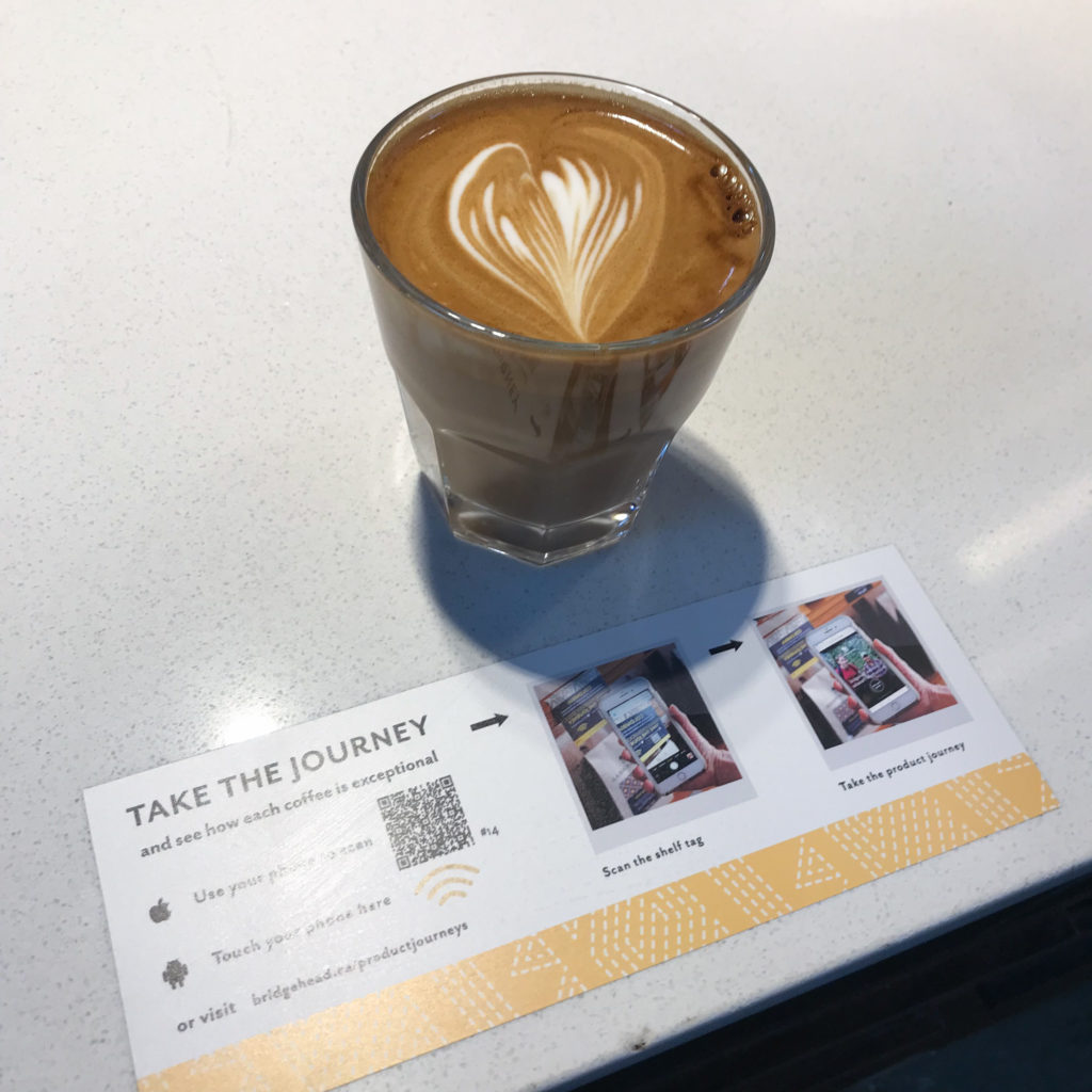 Coffee traceability at the cafe