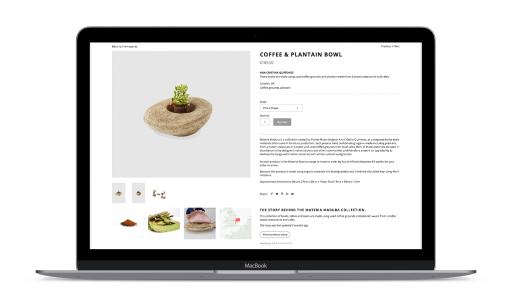 Impossible shop plugin coffee and plantains bowl