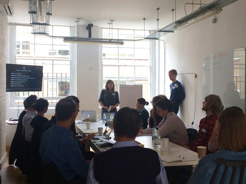 Workshop with Provenance and Roundtable on Sustainable Biomaterials discussing blockchain