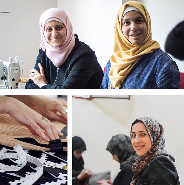 Martina Spetlova syrian refugees making leather at small projects Istanbul