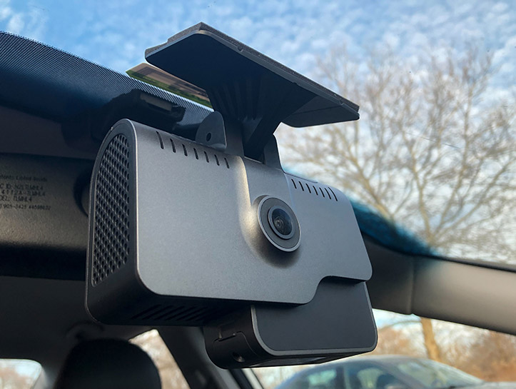 dashcam on windshield