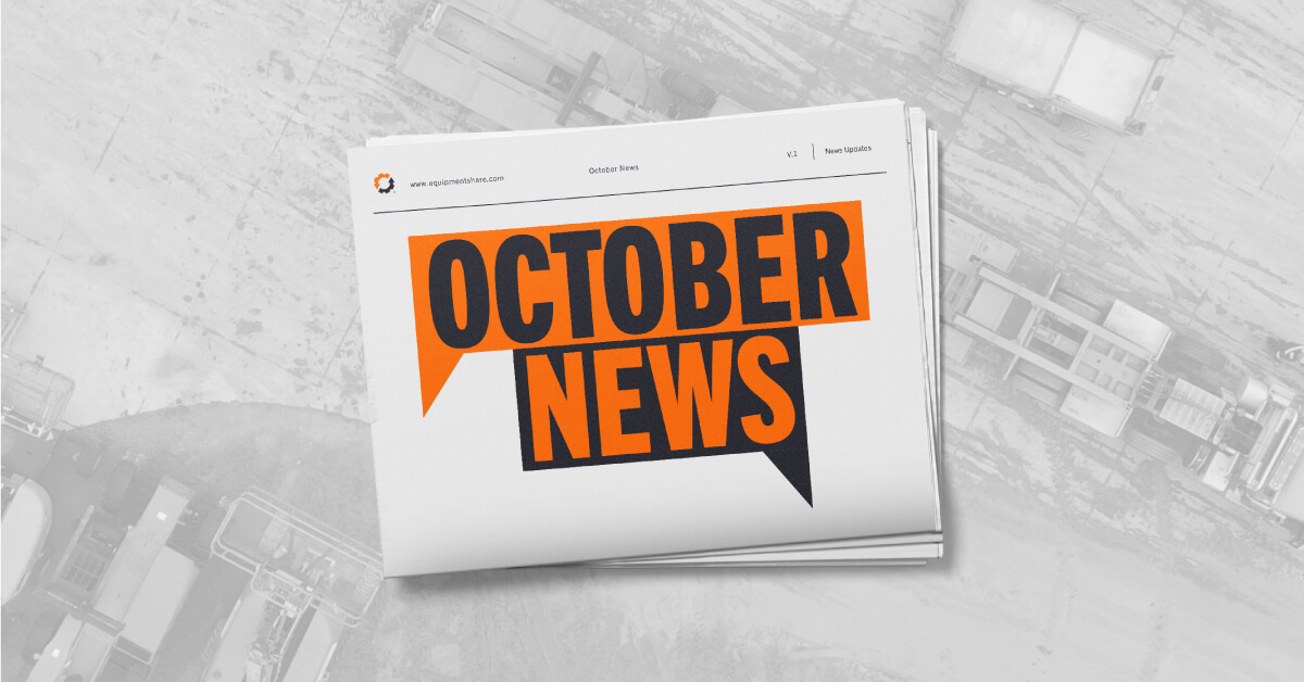 image of a paper folded in half with the title October News on it.
