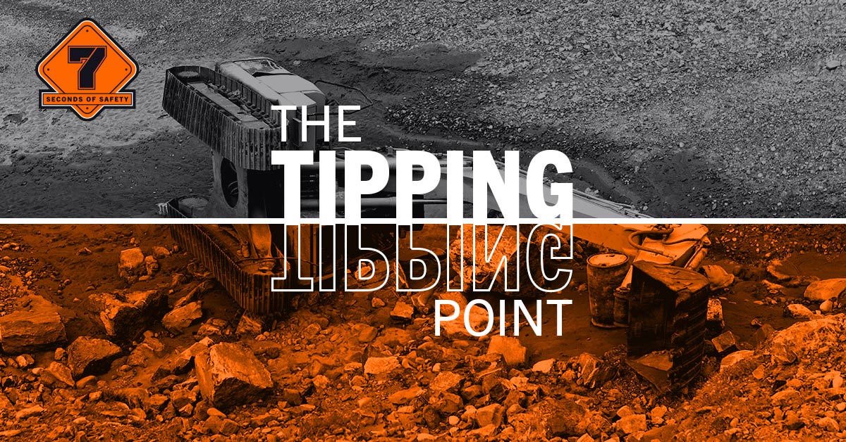 Rolled-over excavator