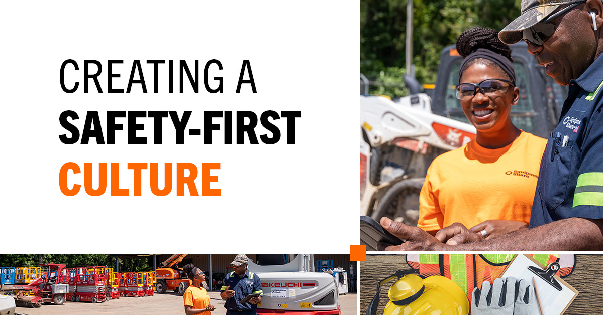 Marilyn Adkins on the job in an EquipmentShare yard