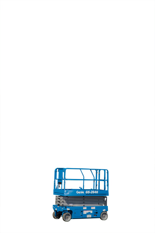 Electric Scissor Lift, 26' Wide available for rent at EquipmentShare