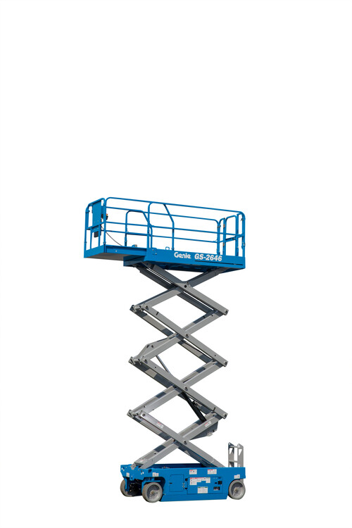 Electric Scissor Lift, 26' Wide available for rent at EquipmentShare