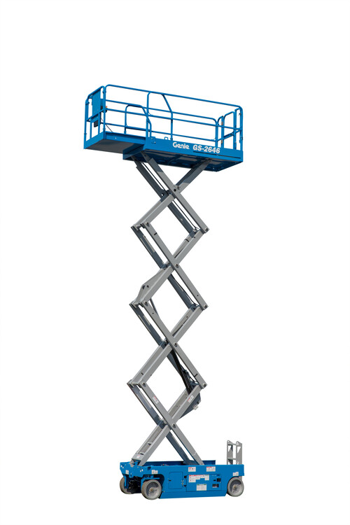 Electric Scissor Lift, 26' Wide available for rent at EquipmentShare