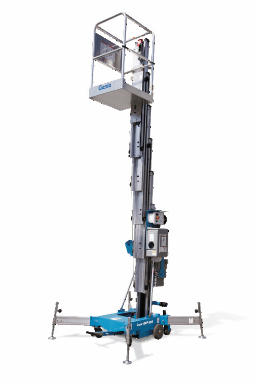Pusharound Vertical Mast Lift, 30' available for rent at EquipmentShare