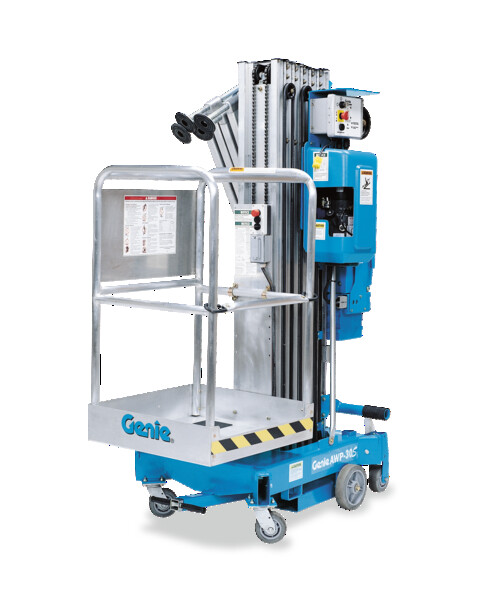 Pusharound Vertical Mast Lift, 30' available for rent at EquipmentShare