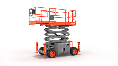 Rough Terrain Scissor Lift, 30' - 35' available for rent at EquipmentShare