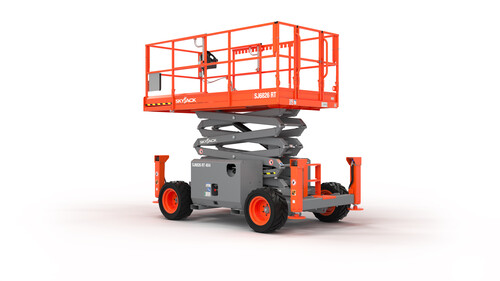Rough Terrain Scissor Lift, 26' - 29' available for rent at EquipmentShare
