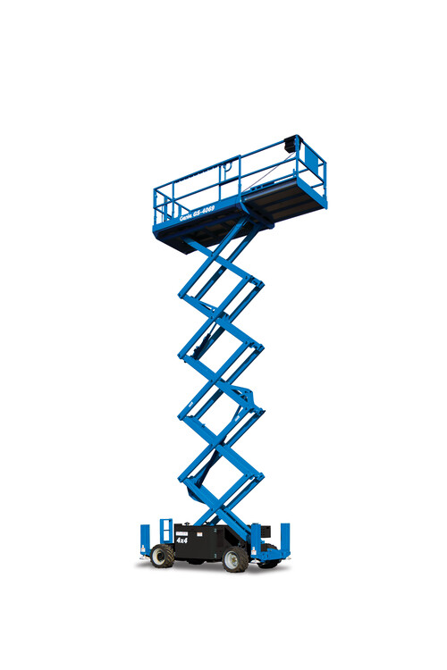 Rough Terrain Scissor Lift, 36' - 45' available for rent at EquipmentShare